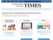 Tablet Screenshot of adbooker.borehamwoodtimes.co.uk